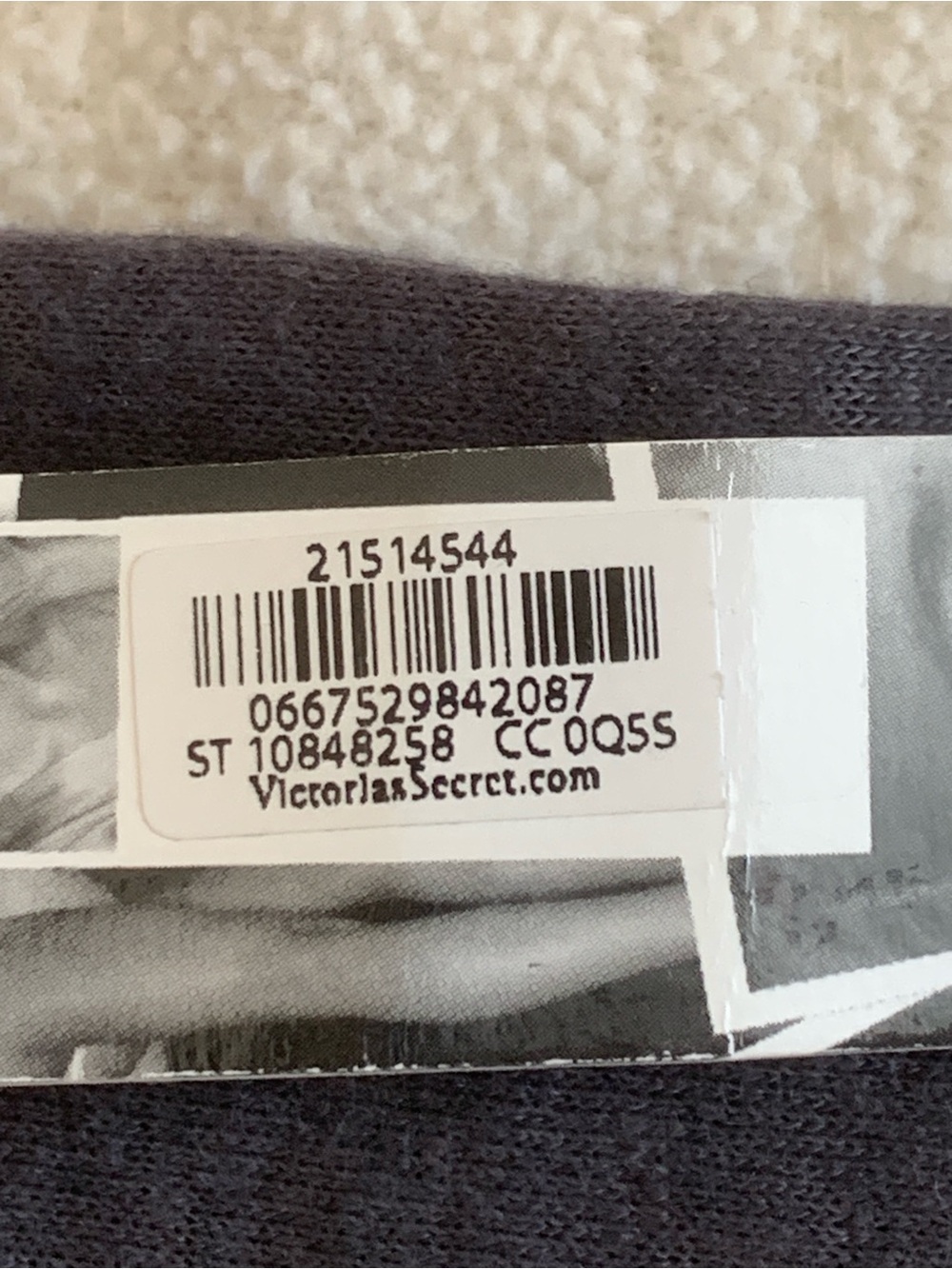 Victoria's Secret Supermodel Essentials Rhinestone Tank Top Charcoal NWT - Picture 8 of 8